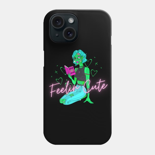 Feelin Cute Zombie Phone Case by Mahaniganz