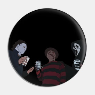 Horror And Coffee Pin