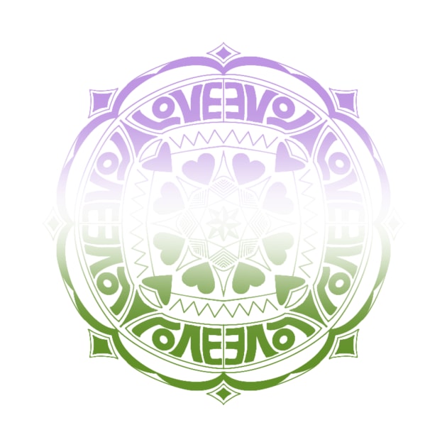 Genderqueer Pride Mandala by nats-designs