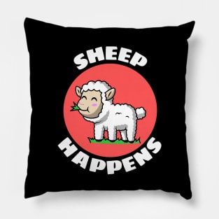 Sheep Happens | Sheep Pun Pillow