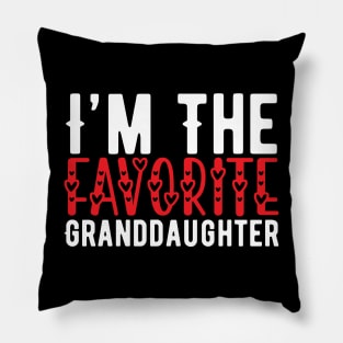 Funny Favorite Granddaughter Birthday Gift Pillow