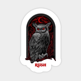 The Moon Owl Rush Magnet