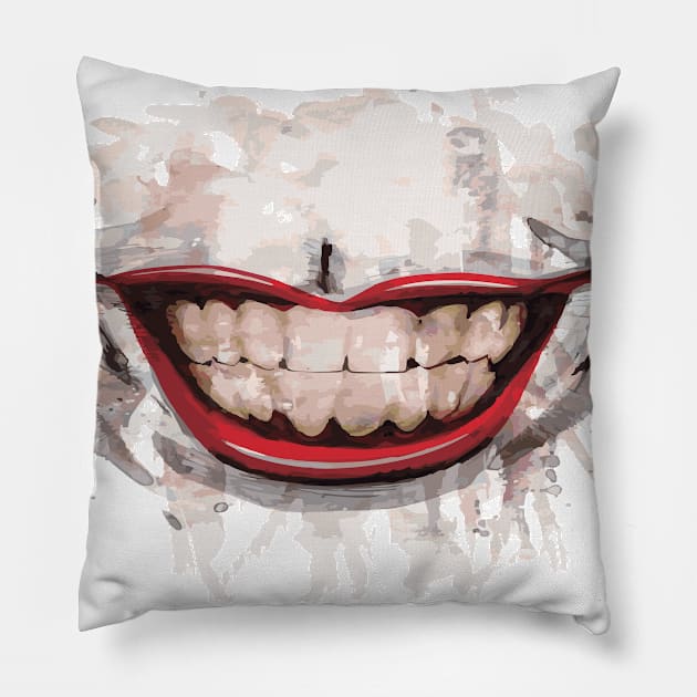 SmileX Pillow by DavesTees