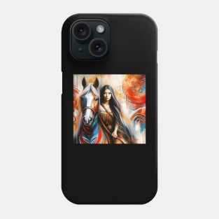 Queen and her horse by Charlotte VanRoss( cvanross ) Phone Case