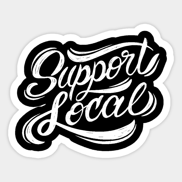 logo Support Local New - Support Local Farms Design - Sticker | TeePublic