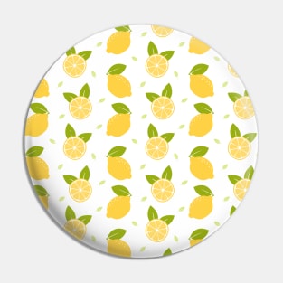 Lemon Seamless Pattern Pin