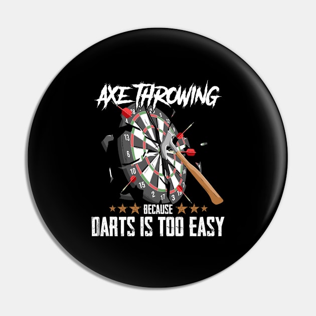 Professional axe throwing Quote for a  Axe thrower Pin by ErdnussbutterToast