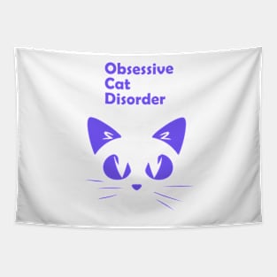 Obsessive Cat Disorder Tapestry