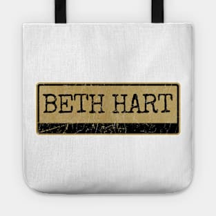 Aliska text black retro - Beth Hart Tote