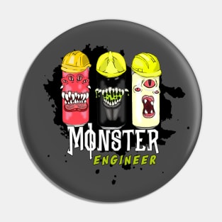 Monster Engineer Funny Creature for Engineering Pin