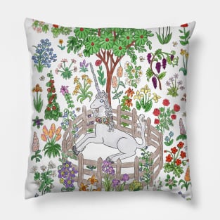 Unicorn in the Forest Pillow