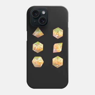 Pastel aromantic sexual dice set Phone Case