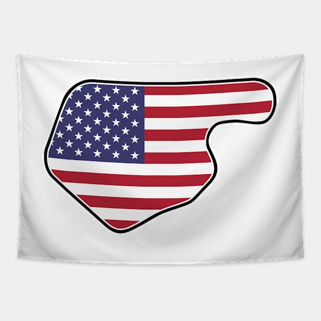 Lime Rock Park [flag] Tapestry by sednoid