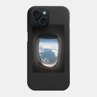 View from a plane window over Borneo Phone Case