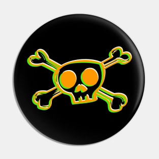 skull and bones Pin