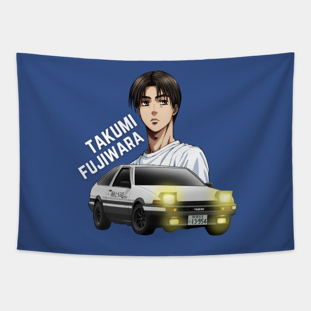 takumi fujiwara { initial d } Tapestry by MOTOSHIFT