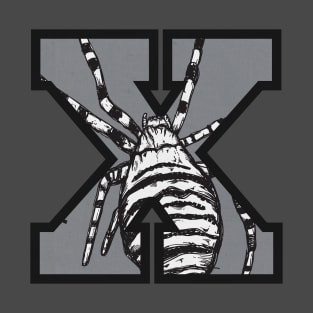 Letter X with spider inside T-Shirt