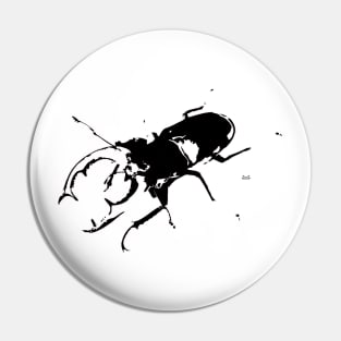 Stag beetle / Swiss Artwork Photography Pin