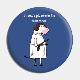 Leia Cow Pin