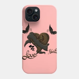 Wonderful elegant steampunk heart, beautiful clockwork Phone Case