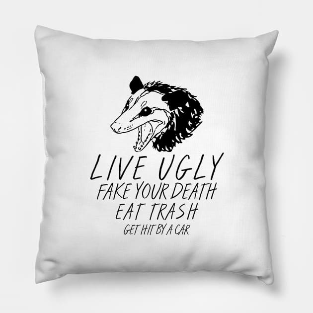 OPOSSUM QUOTES Pillow by giovanniiiii