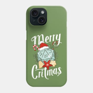 Merry Critmas D20 Phone Case