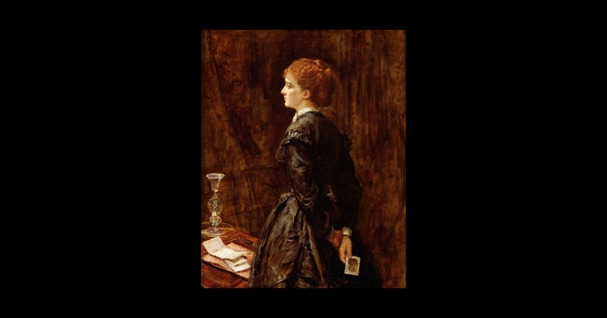 Yes or No? by John Everett Millais John Everett Millais Sticker TeePublic