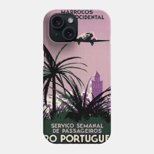 Aero Portuguesa Vintage Travel Poster 1938 Phone Case