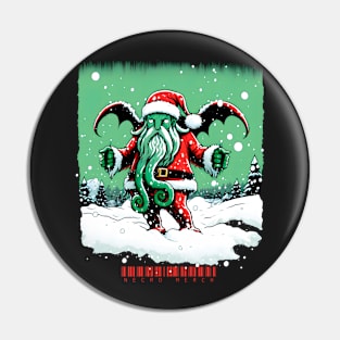 Santa Cthulhu - Necro Merch Pin