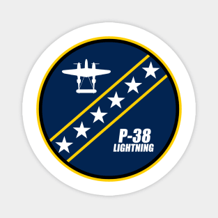 P-38 Lightning Patch Magnet