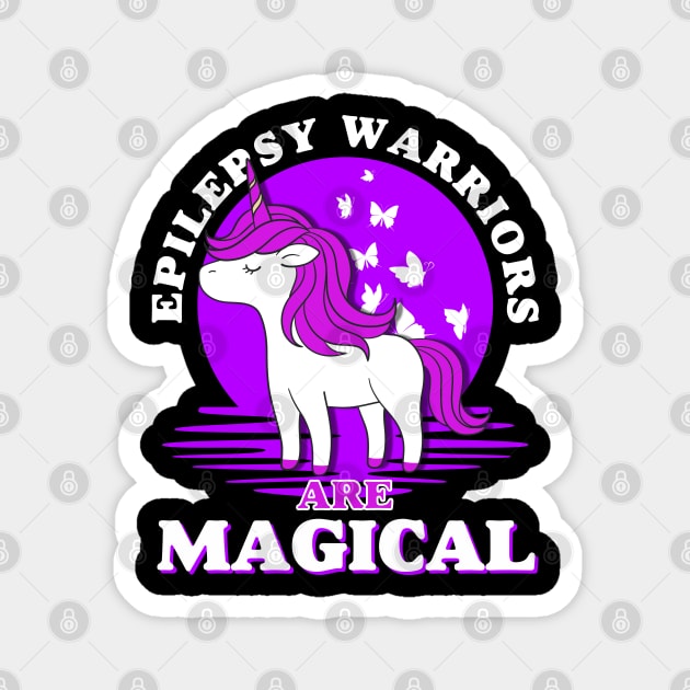 Epilepsy Warriors Are Magical - Epilepsy Awareness Magnet by JB.Collection