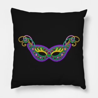 Felt Style Mardi Gras Mask | Cherie's Art(c)2022 Pillow