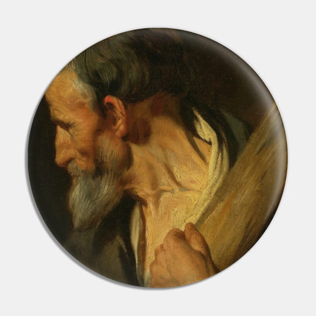 St. Andrew by Jacob Jordaens Pin by Classic Art Stall