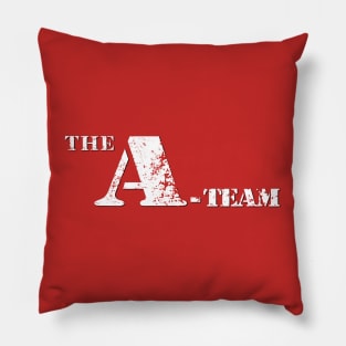 The A-Team Logo Distressed Pillow