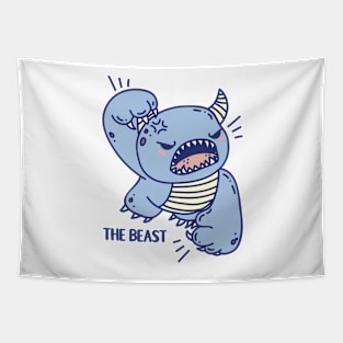 Angry Beast monster Tapestry