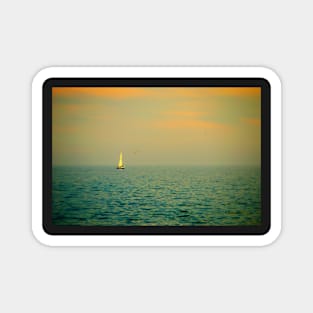 Sailing on Lake Michigan - Algoma, WI Magnet
