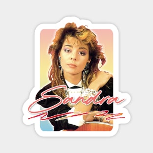 Sandra Cretu // 80s Retro Fan Art Design Magnet