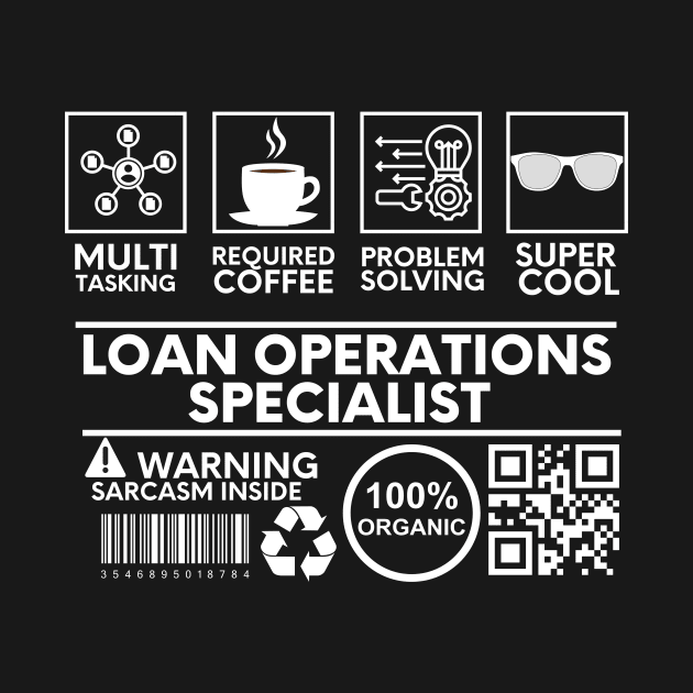 Loan Operations Specialist black by Shirt Tube