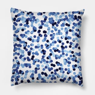 Color Rain Blue Pillow