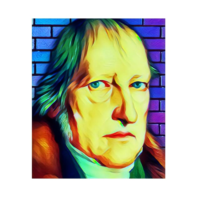 Georg Wilhelm Friedrich Hegel Colourful Portrait | Georg Wilhelm Friedrich Hegel Artwork 7 by JustLit