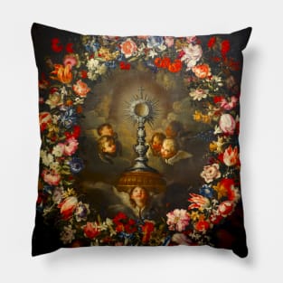 Children With Flower Pillow