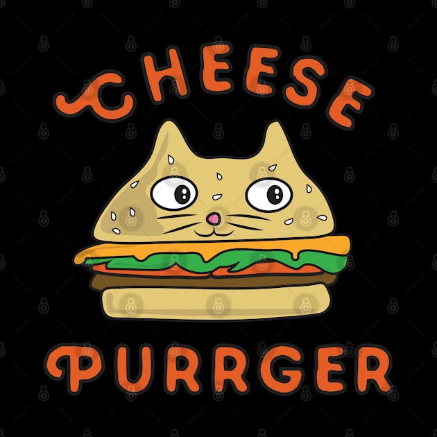 Cheeseburger Cat Cheese Purrger by FruitflyPie