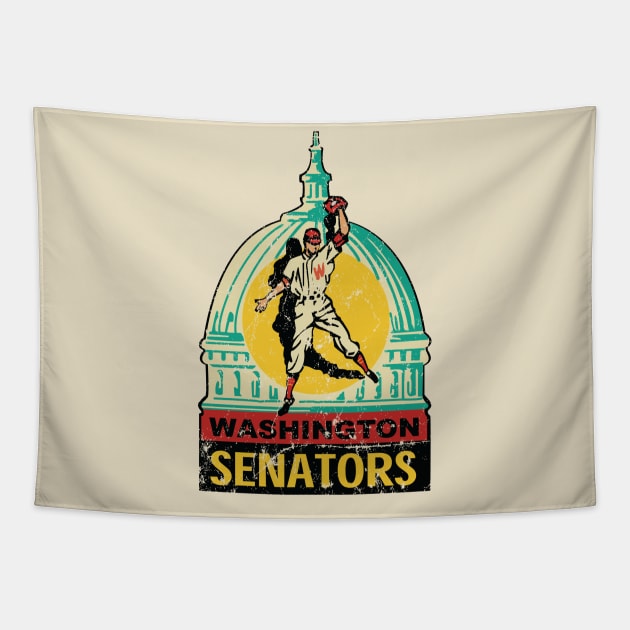 Washington Senators Tapestry by MindsparkCreative