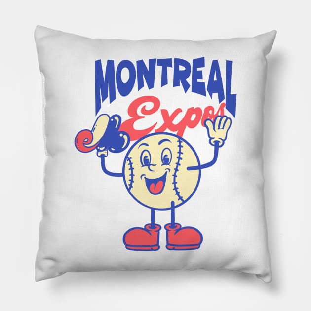 Montreal Expos Pillow by asterami