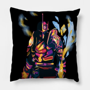 fire and ice knight Pillow