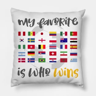 My Favorite Soccer World Cup Team Jersey Russia 2018 Shirt Pillow