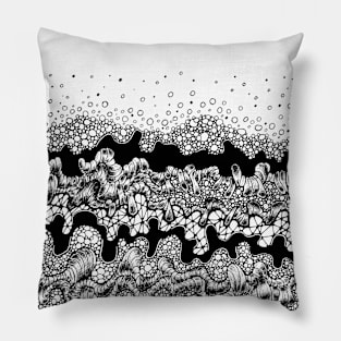 Abstract waves Pillow