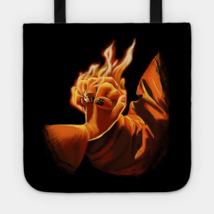 Spuffy Hands (black background) Tote