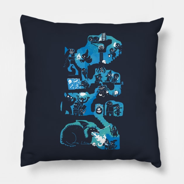 Dungeon Crawlers Pillow by Queenmob