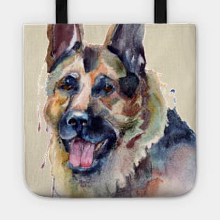 German Shepherd Watercolor - Gift For Dog Lovers Tote